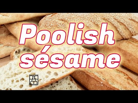 poolish sésame - boulangerie pas à pas
